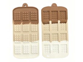 Molde silicona 12 mini tableta chocolate